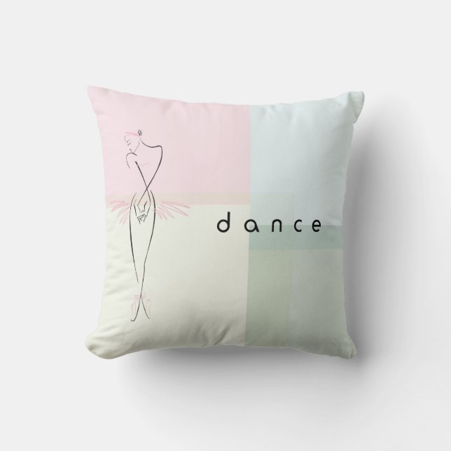 Dance Throw Pillow (Front)