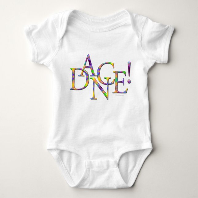 Dance! (Tie-dye) Baby Bodysuit (Front)