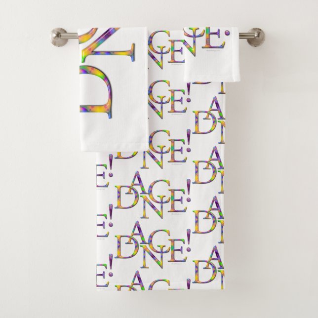 Dance! (Tie-Dye) Bath Towel Set (Insitu)