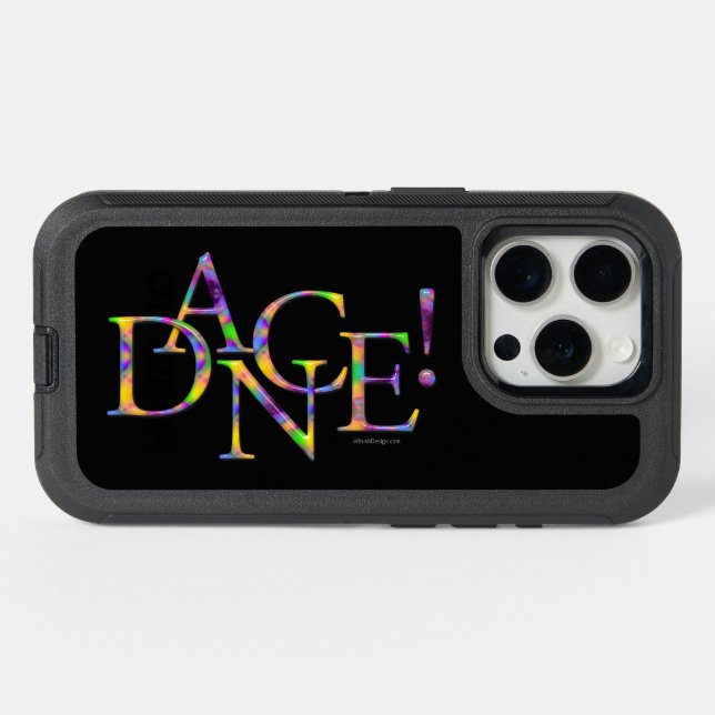 Dance! (Tie-Dye) OtterBox iPhone Case (Back Horizontal)