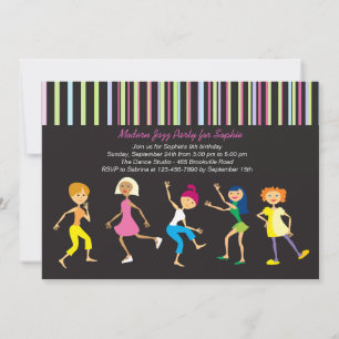 Dance to the Music Girl's Party Invitation