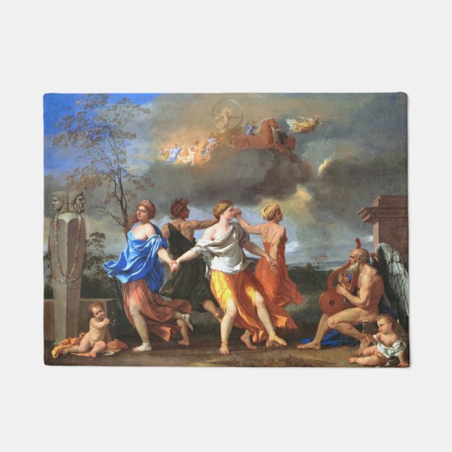 Dance to the Music of Time (by Nicholas Poussin) Doormat (Front)