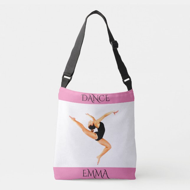 Dance tote,personalized name. crossbody bag (Front)