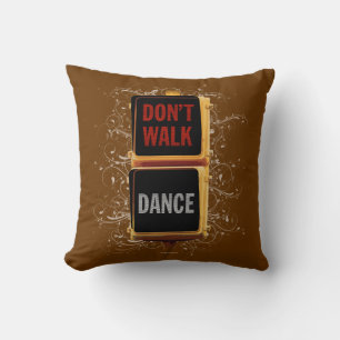Dance Traffic Signal Throw Pillow