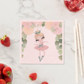 DANCE & TWIRL| BALLERINA BIRTHDAY | FLORAL| NAPKINS