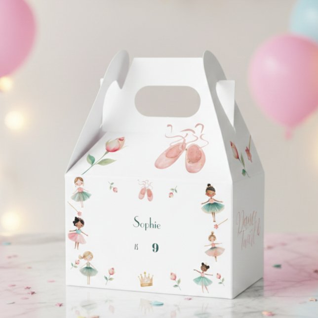 Dance & twirl girl birthday party favor boxes (Creator Uploaded)