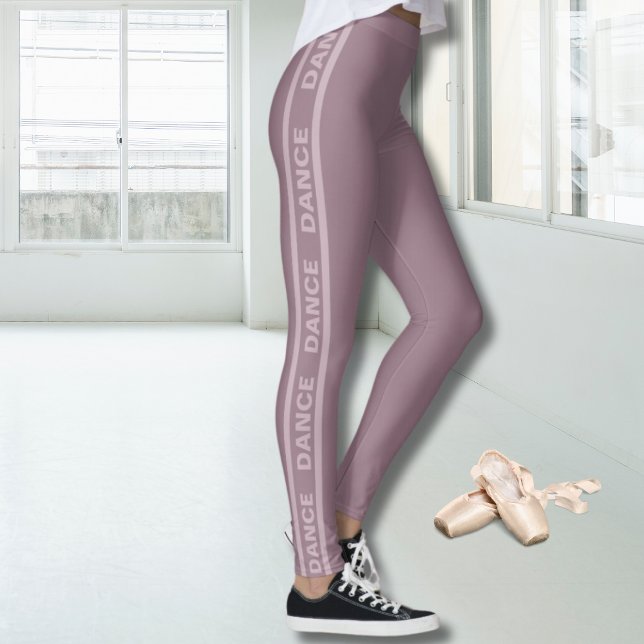 Dance Warm Up Leggings for Dancer (Dance class warm up leggings - dusty pink)