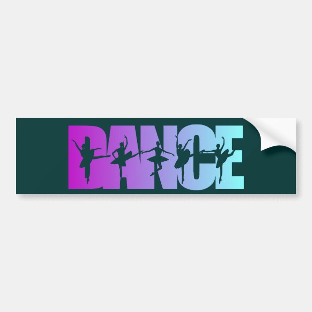Dance With Dancers Colors Bumper Sticker (Front)