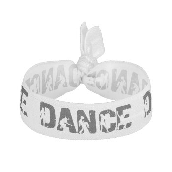 Dance With Dancers In Letters Hair Tie by RetroZone at Zazzle