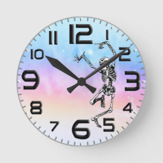 Dance With Death Round Clock