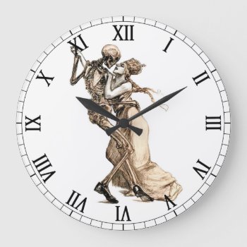 Dance With Death Wall Clock by SpookyThings at Zazzle