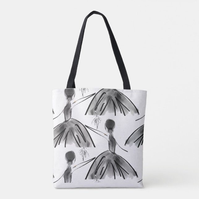 Dance with me Ballerina Tote Bag (Back)