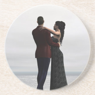 "Dance With Me" Dancing Couple Coaster