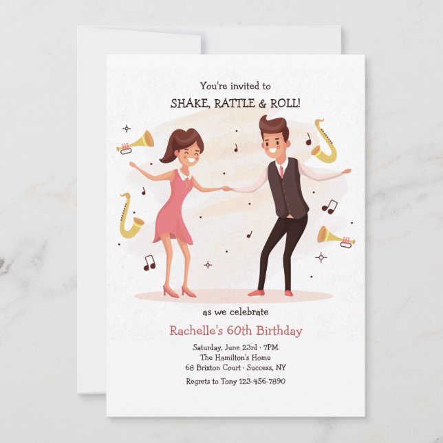 Dance With Me Party Invitation (Front)