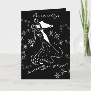 dance with the stars greeting card