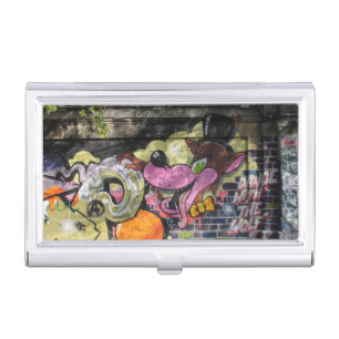 Dance With The Wolf Graffiti Business Card Holder