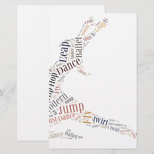 Dance Word Cloud (Front/Back)