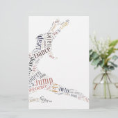 Dance Word Cloud (Standing Front)