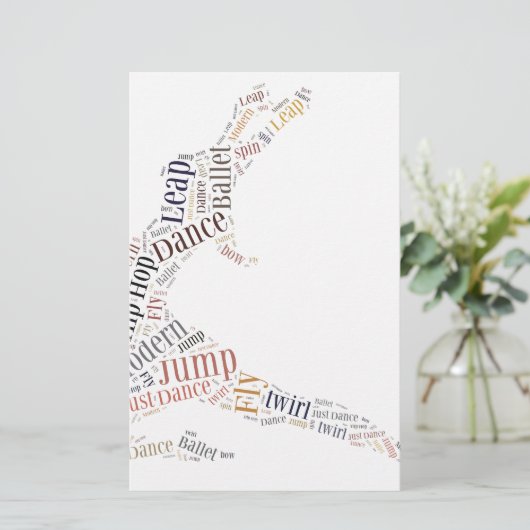 Dance Word Cloud (Standing Front)