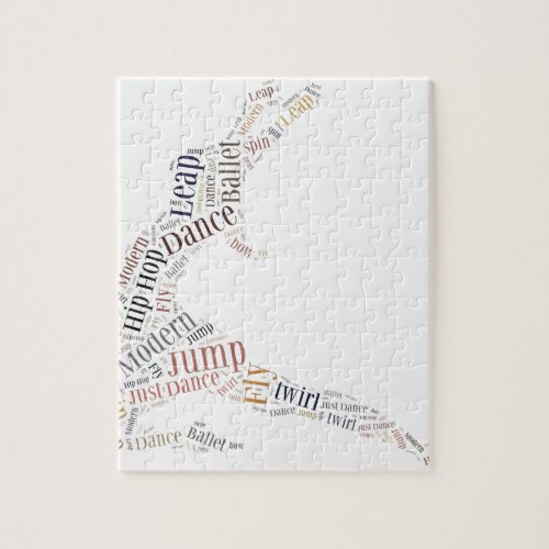 Dance Word Cloud Jigsaw Puzzle