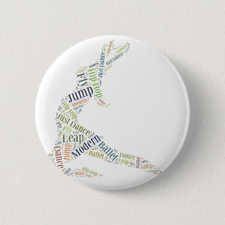 Dance Word Cloud Pinback Button