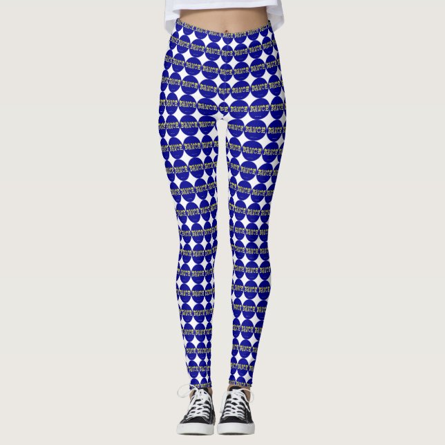 Dance WordArt Leggings (Front)