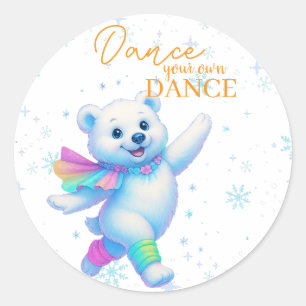 Dance Your Own Dance Canvas Art Classic Round Sticker
