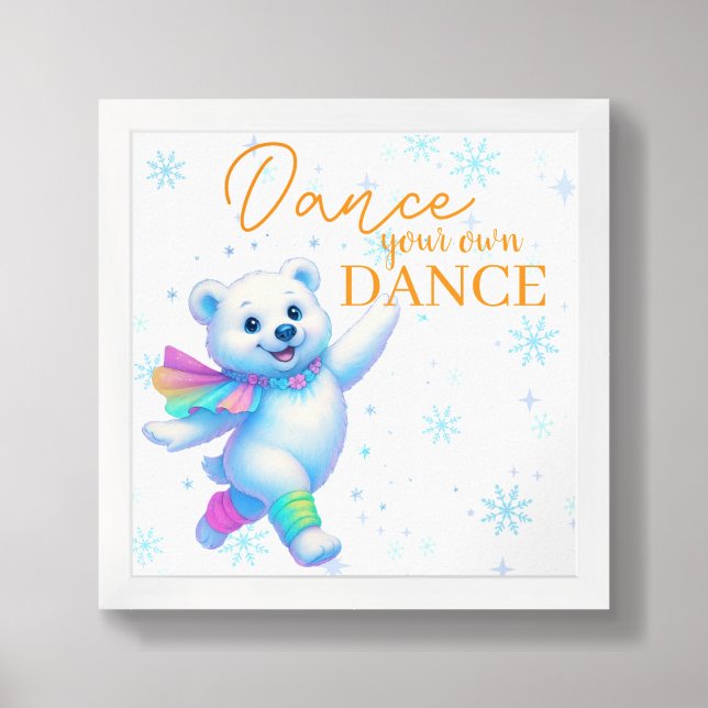 Dance Your Own Dance Canvas Art  Framed Art (Framed Front)