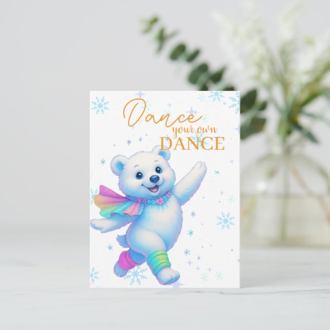 Dance Your Own Dance Canvas Art  Postcard (Standing Front)