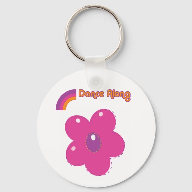 dancealong_key_chain_flower keychain (Front)
