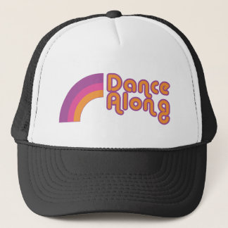 dancealong_rainbow_logo_cap trucker hat