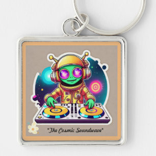 "Dancefloor Aliens Unite" Keychain