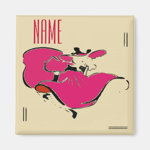 Dancer Add Name Magnet