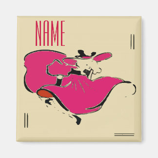 Dancer Add Name Magnet
