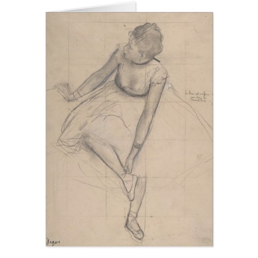 Dancer Adjusting Her Slipper Cards (Front)
