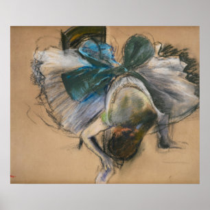 Dancer Adjusting Her Slipper - Edgar Degas - c1887 Poster