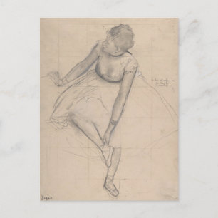 Dancer Adjusting Her Slipper Postcard