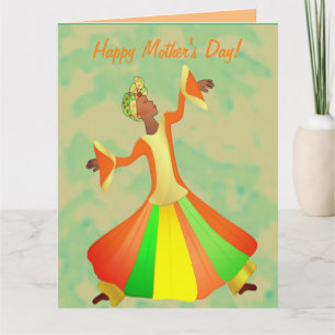 Dancer African American Mother's Day Card