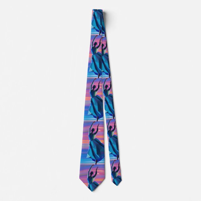 Dancer at sunset neck tie (Front)