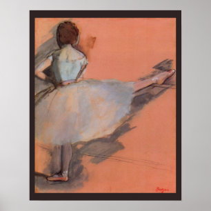 Dancer at the Bar by Edgar Degas, Vintage Ballet Poster