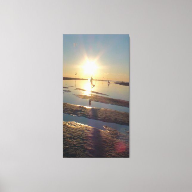 Dancer at the Menemsha Beach in Martha's Vineyard Canvas Print (Front)