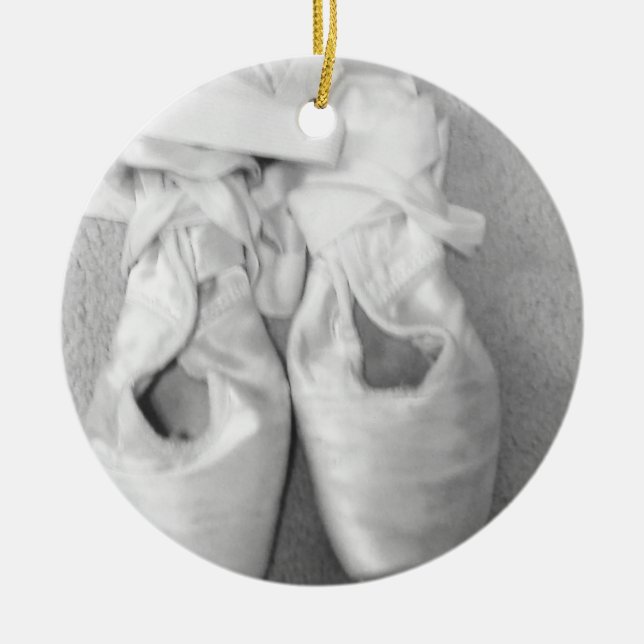 Dancer Ballet Shoes Ornament (Front)