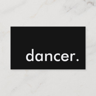 dancer. business card