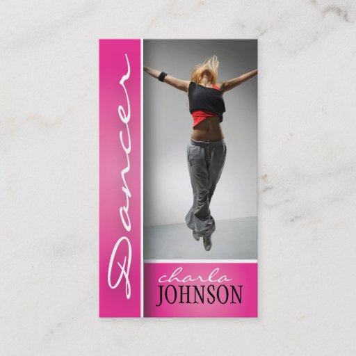 Customizable DANCER BUSINESS CARD
