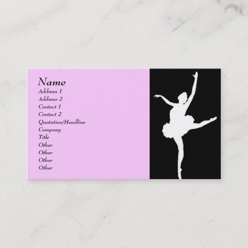 Dancer Business Card