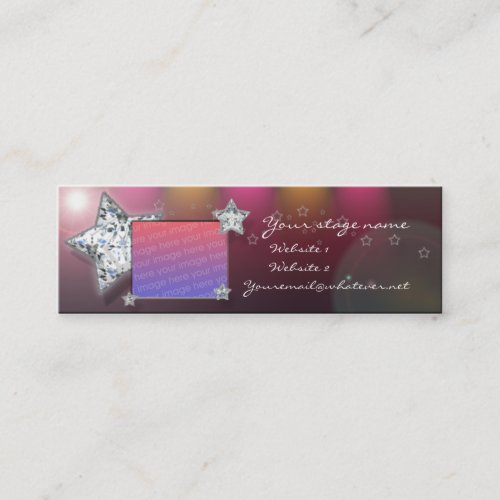 dancer/cammer/waitress handout business card