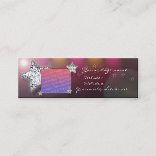Customizable dancer/cammer/waitress handout business card