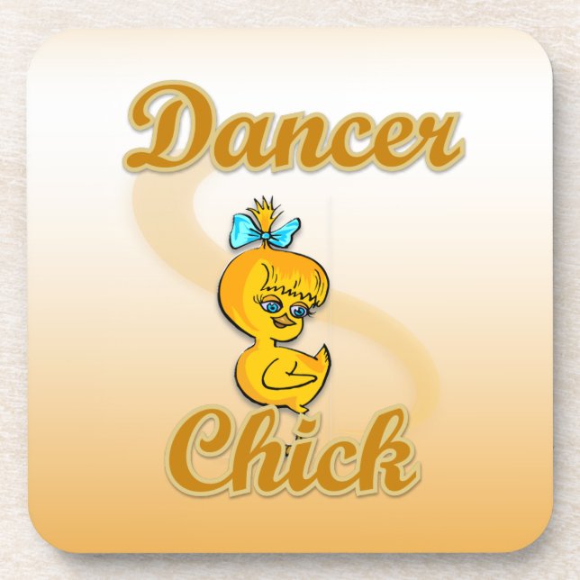 Dancer Chick Beverage Coaster (Front)