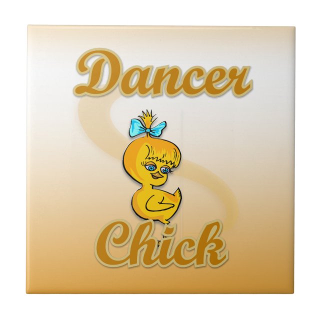 Dancer Chick Ceramic Tile (Front)