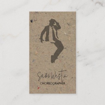 Dancer Choreographer Business Card by businesscardsstore at Zazzle
